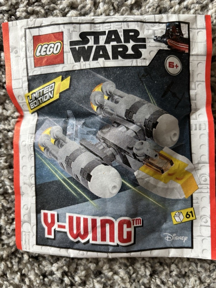 Lego Star Wars Y-wing Mini Figure Storage Paper Bag