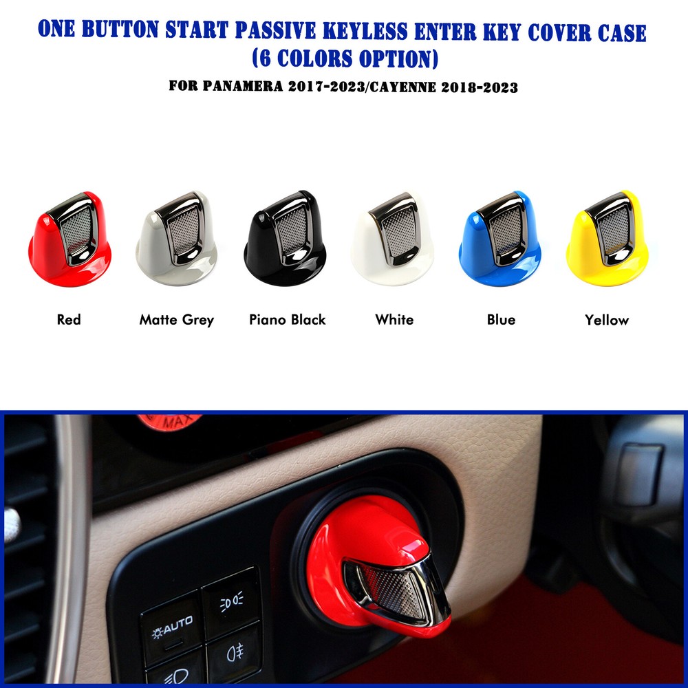 Porsche Cayenne 2018-2023 Key Cover Case Starter Bracket Decorative