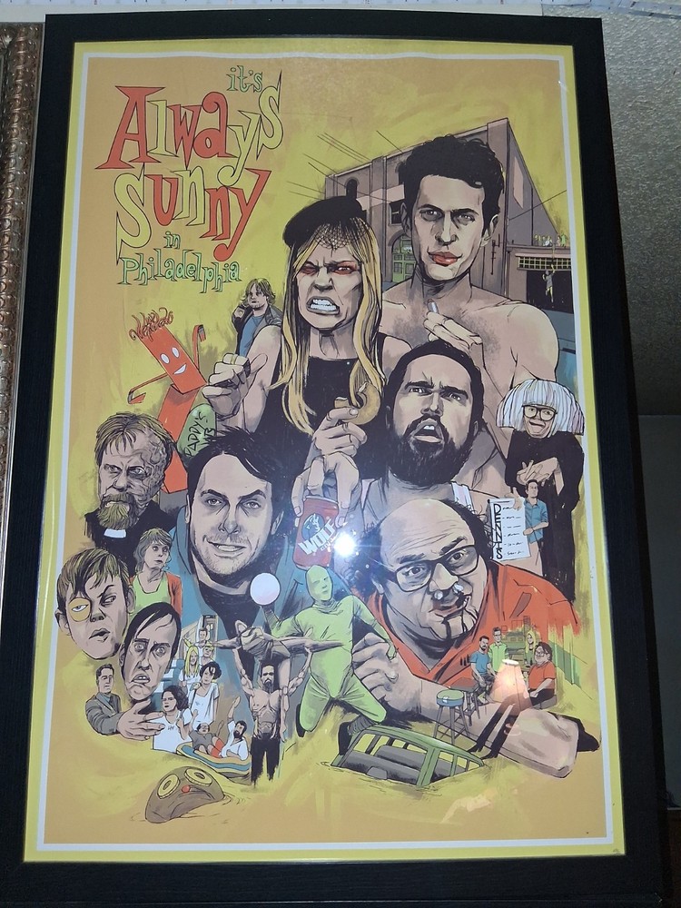 It's Always Sunny in Philadelphia Poster Numbered And Signed By Artist