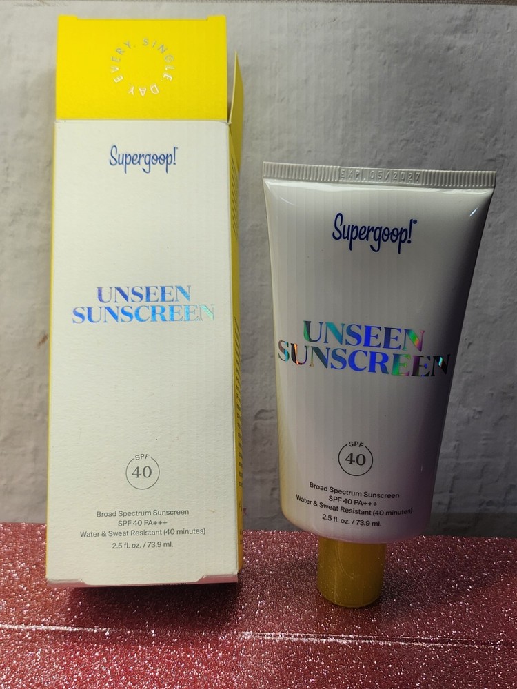 SUPERGOOP Unseen Sunscreen SPF40 2.5oz New Sealed Expires 12/2026