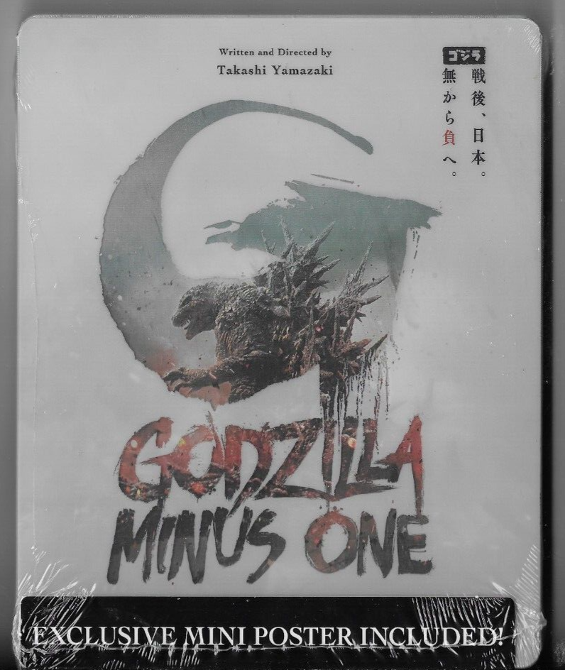 Godzilla Minus One Steelbook 4K HD Blu-Ray New Sealed Slipcover