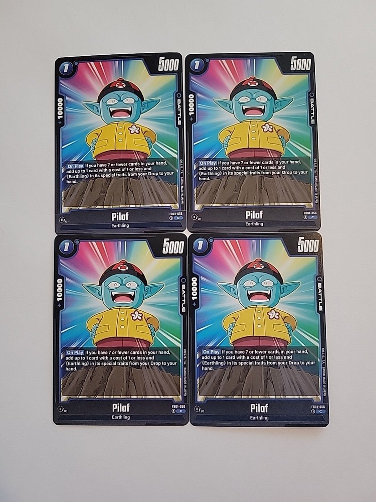 Dragon Ball Super Card Game Pilaf Awakened Pulse FB01-056 Common Playset X4