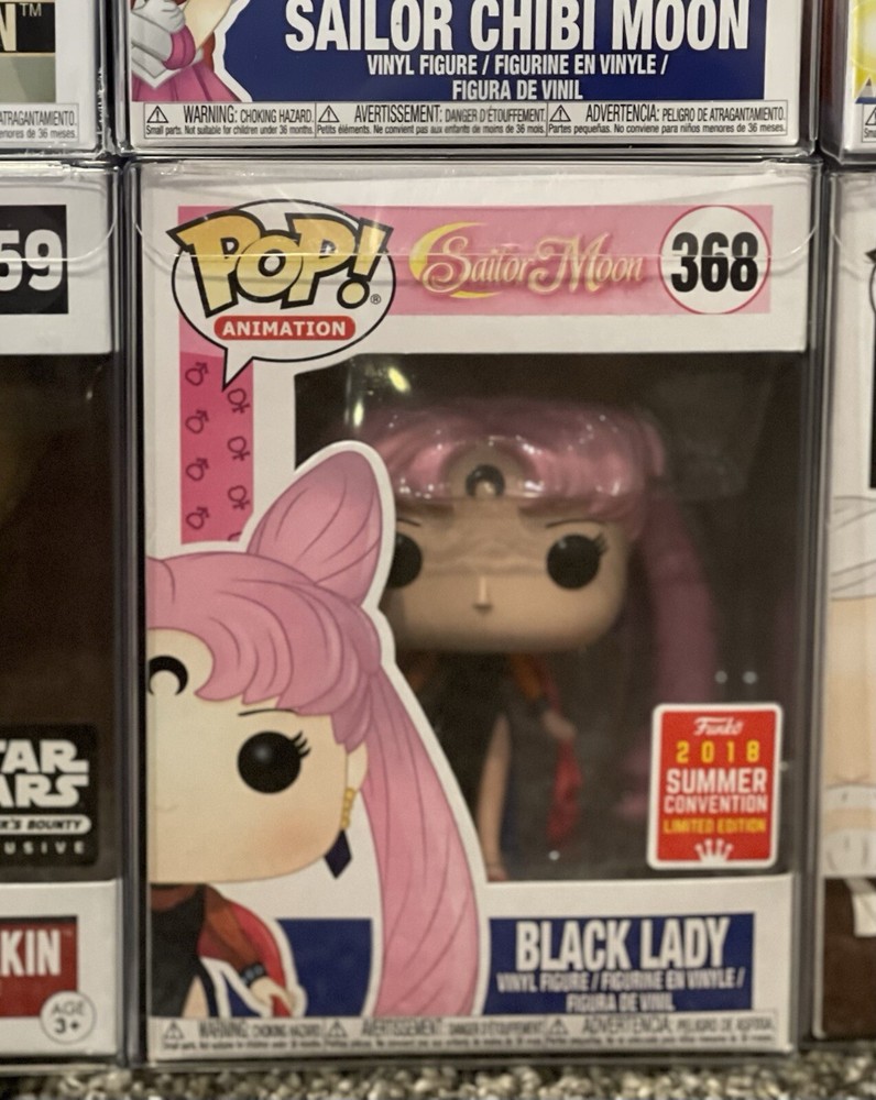 Funko Pop Sailor Moon Black Lady 368 2018 Summer Con Exclusive