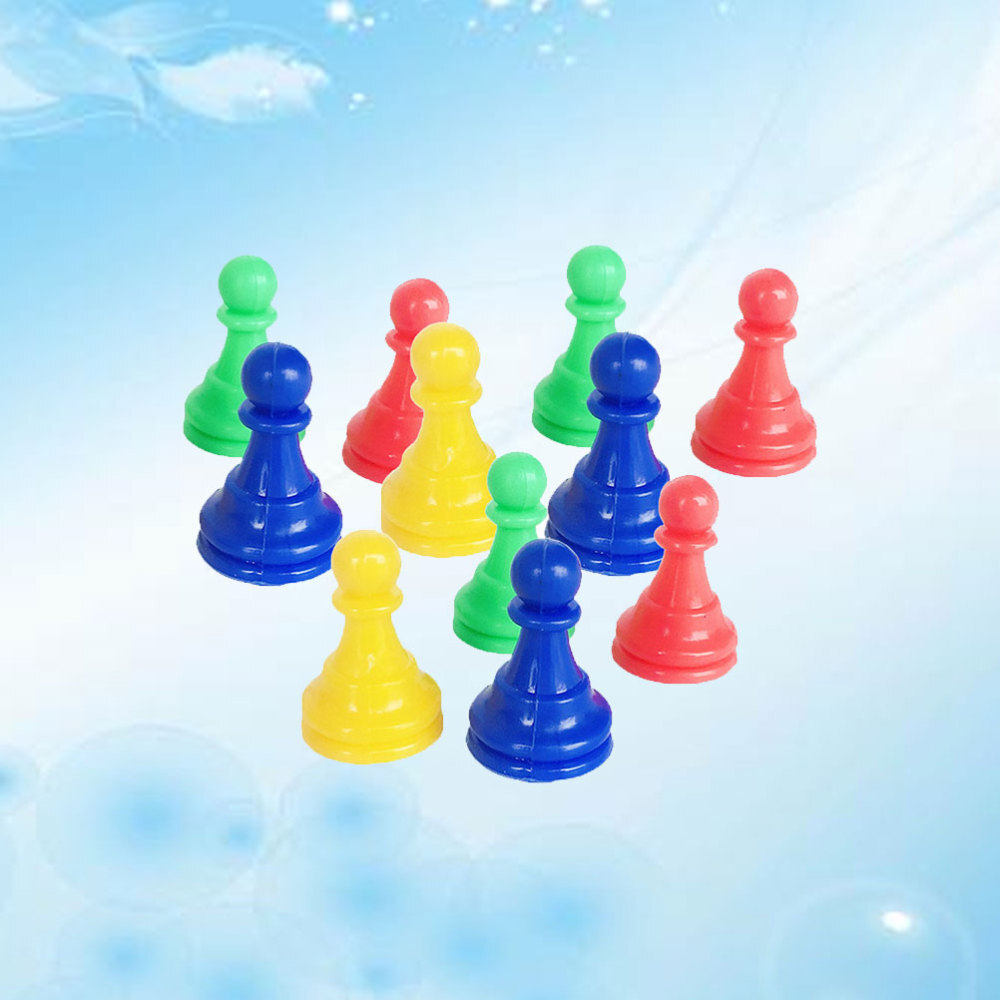 64 Pcs Replacement Chess Piece Replacement Chessman Figurine Pawns