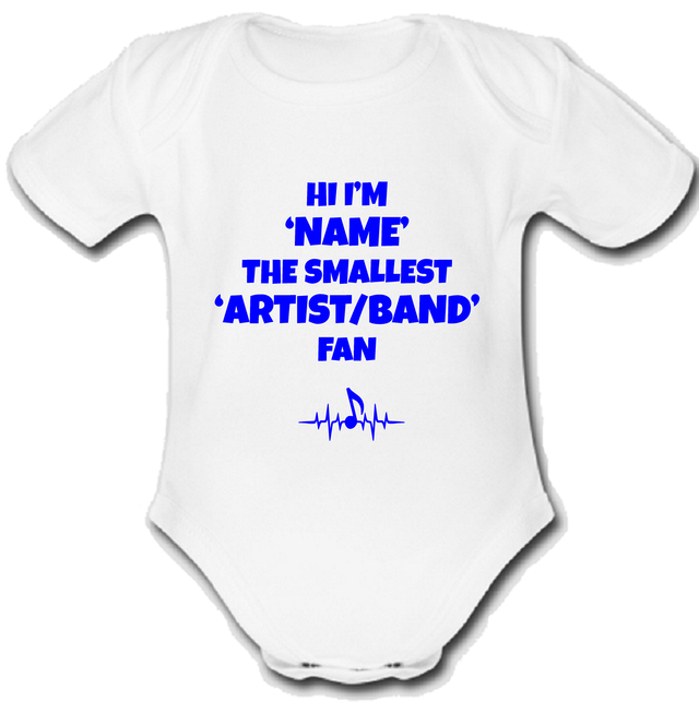 Christina @ Aguilera babygrow Baby vest grow music pesonalised fan gift