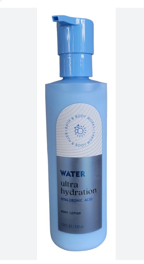 NEW BATH & BODY WORKS WATER ULTRA HYDRATING HYALURONIC ACID BODY LOTION 7.8 OZ