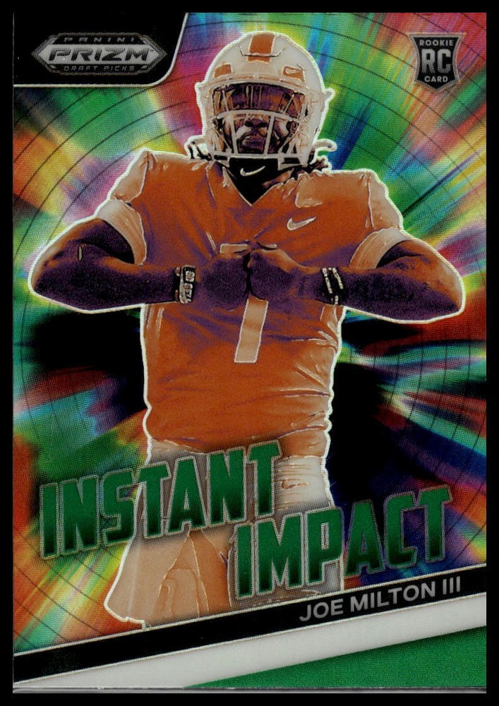 2024 Panini Prizm Draft Picks Joe Milton III Instant Impact Rookie Card