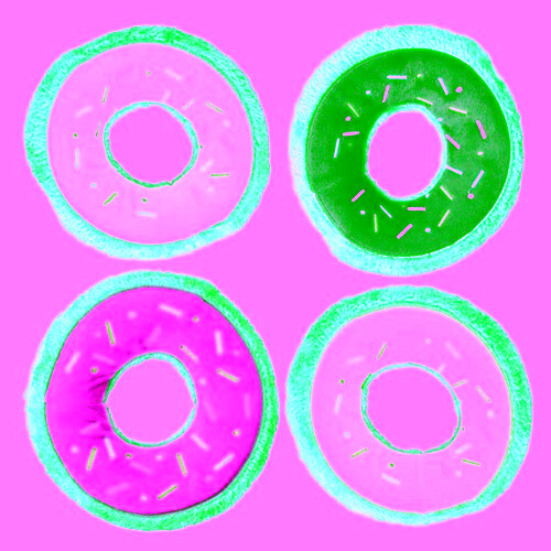 Tasty Donuts Dog Toy Assorted 1 Count / 7.5 Inches