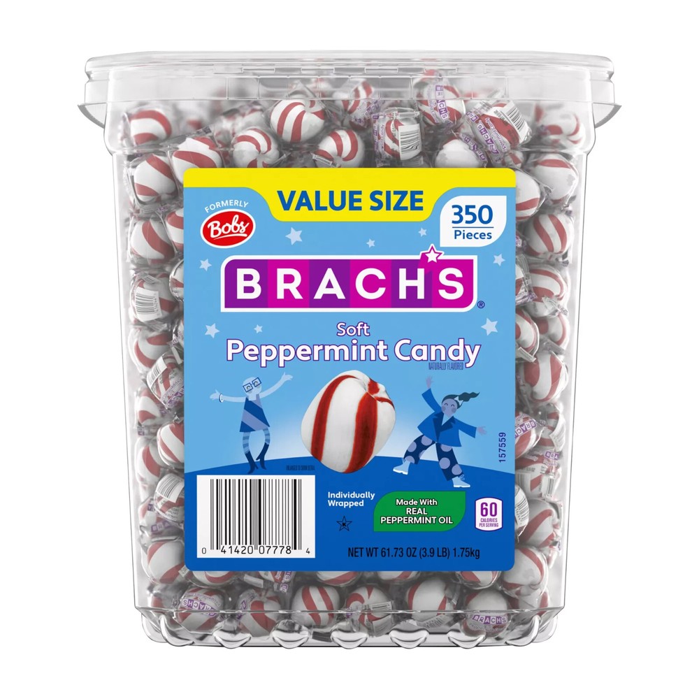 Brach's Soft Peppermint Candies 350 Count Bag No California Shipping