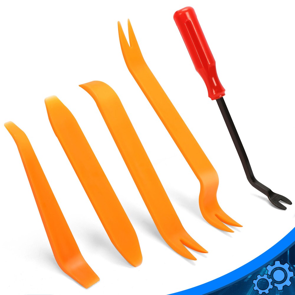 5PC Auto Trim Removal Tool Kit Car Panel Door Window Fastener Remover Pry Tool