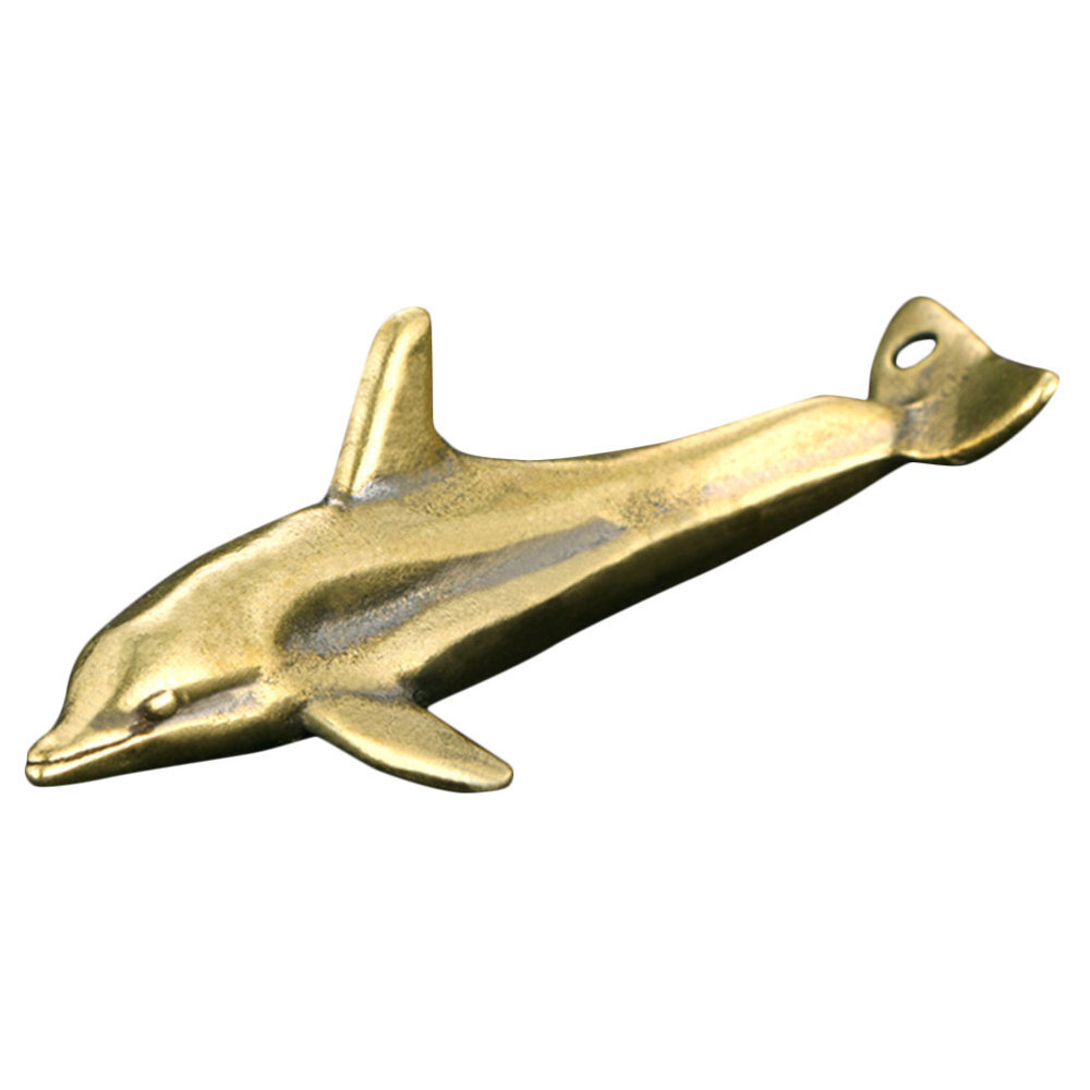 Desktop Dolphin Figurine Ornament Keychain Charm Vintage Pendant