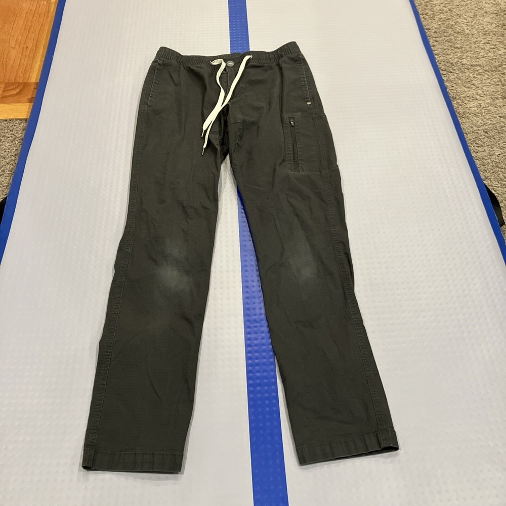 Vuori Pants Mens Medium Charcoal Ripstop Climber Hiking Lightweight Casual V412