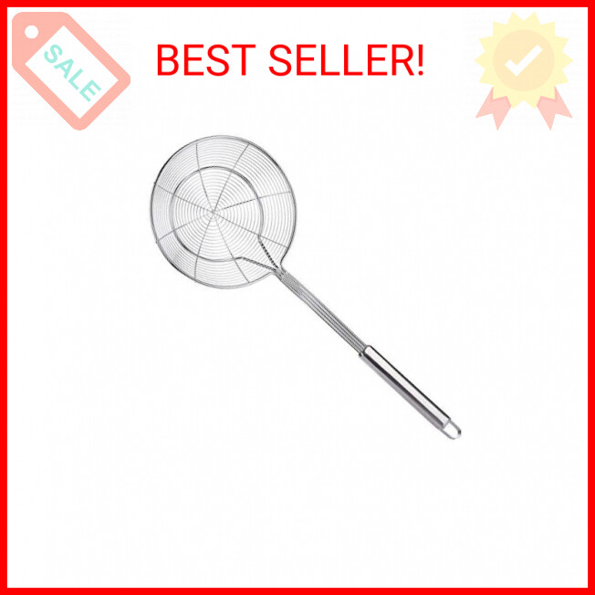 Stainless Steel Wire Skimmer Spider Strainer Slotted Ladle Colander