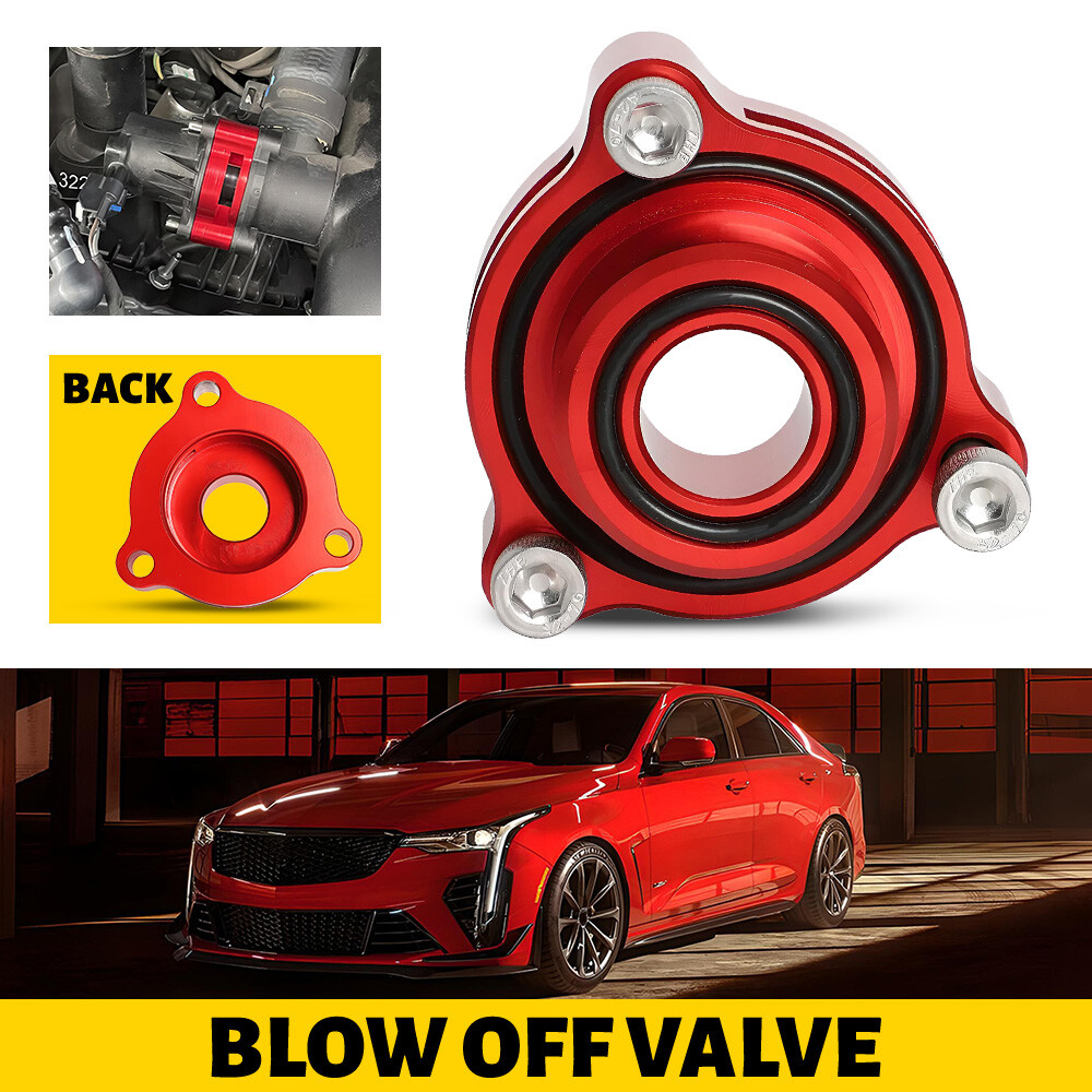 Blow off Valve Adapter BOV Red For 19-23 Cadillac CT4 Sierra Silverado 2.7 Turbo