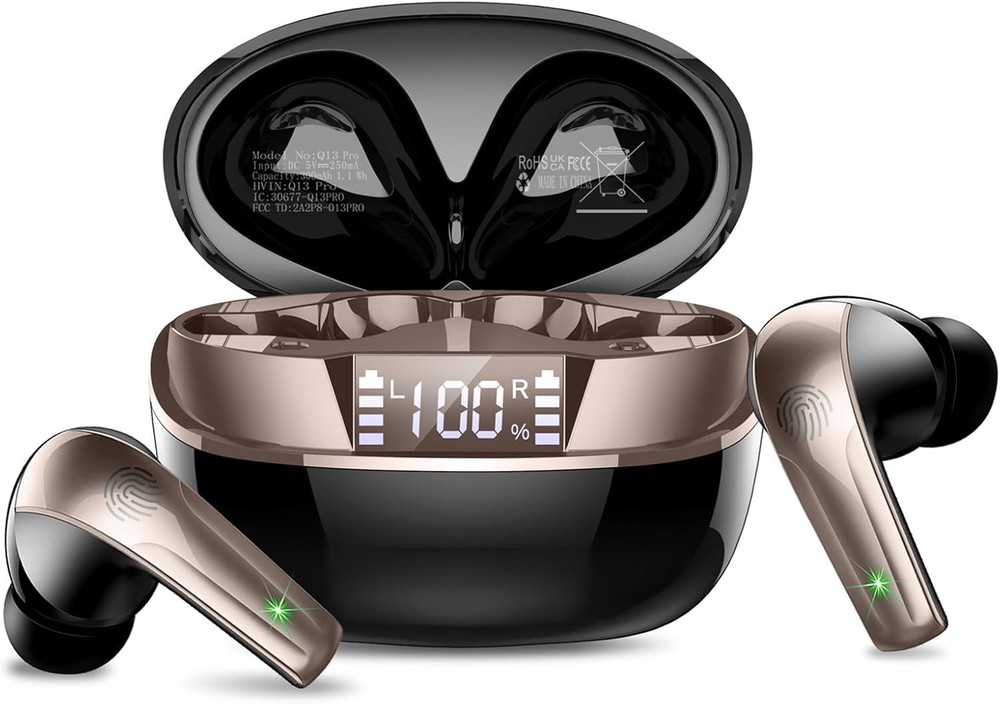 Wireless Earbuds Bluetooth 5.4 Ear Buds 47Hrs Playtime Bluetooth Heapho