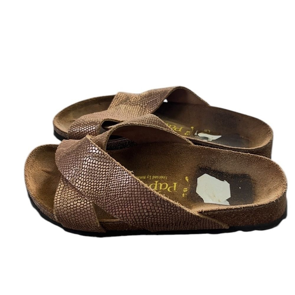 Papillio Birkenstocks Womens Rose Gold Sandals Size 5