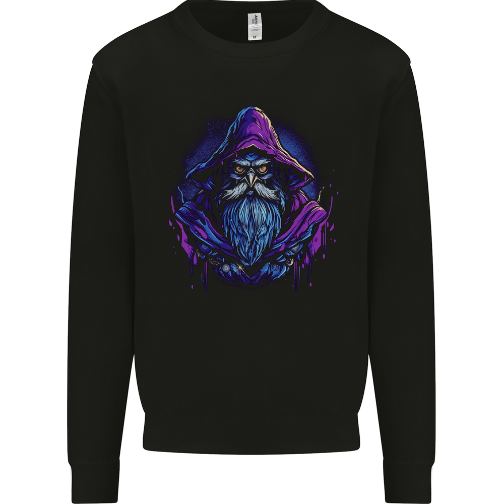A Fantasy Wizard Owl Mens Sweatshirt Jumper