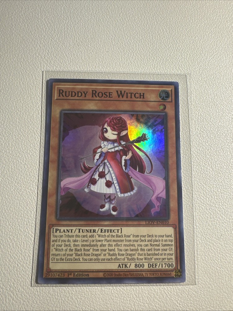 Ruddy Rose Witch LIOV-EN010 1st Edition Lightning Overdrive Ultra Rare