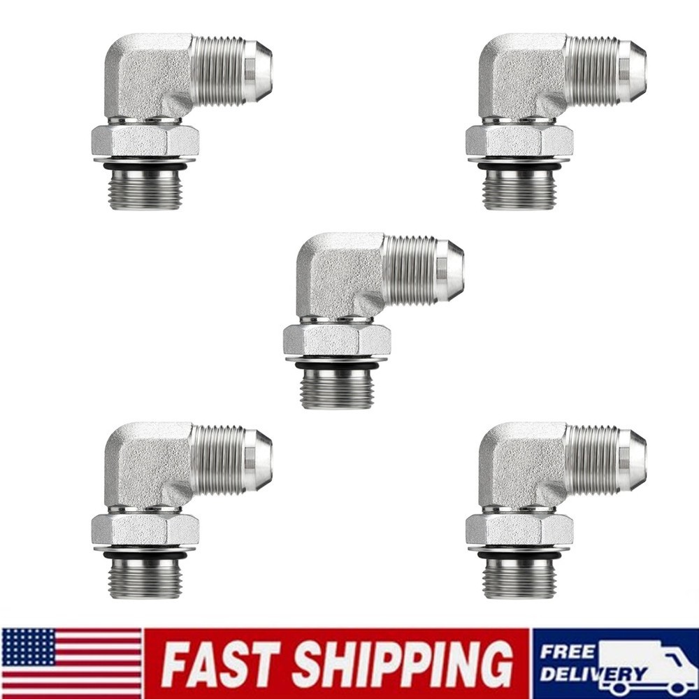 5 New Hydraulic Hose Adapter Fittings 1/2