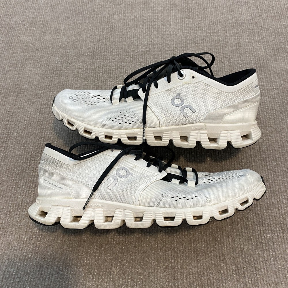 On Running Shoes Womens Size 8 White CloudTec Cushioned Mesh Running Sneakers