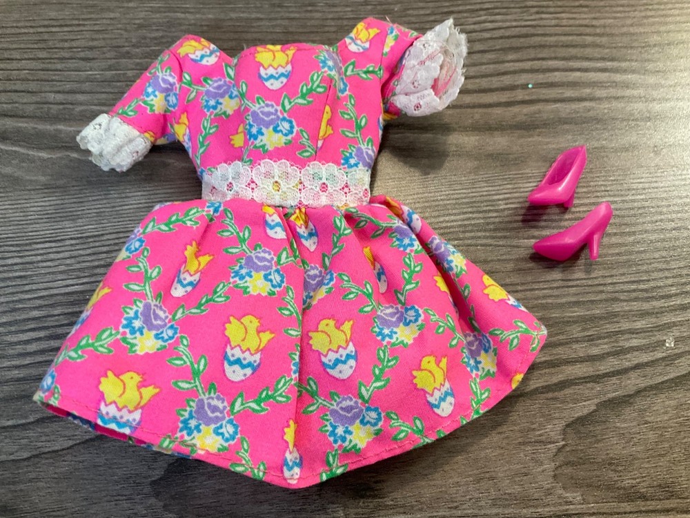 Mattel  Barbie Doll Clothes  Multicolor Dress Shoes Outfit Lot
