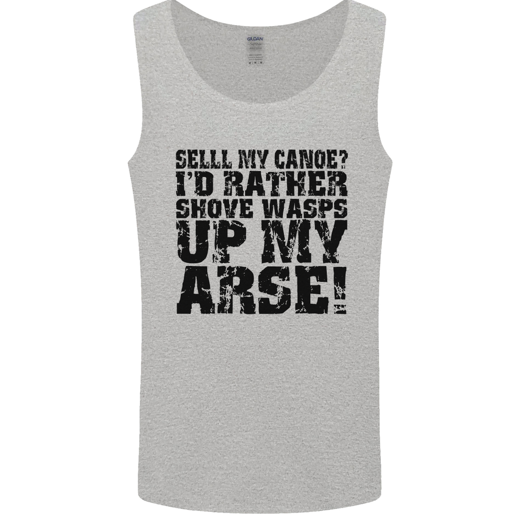 Sell My Canoe? Funny Canoeing Mens Vest Tank Top