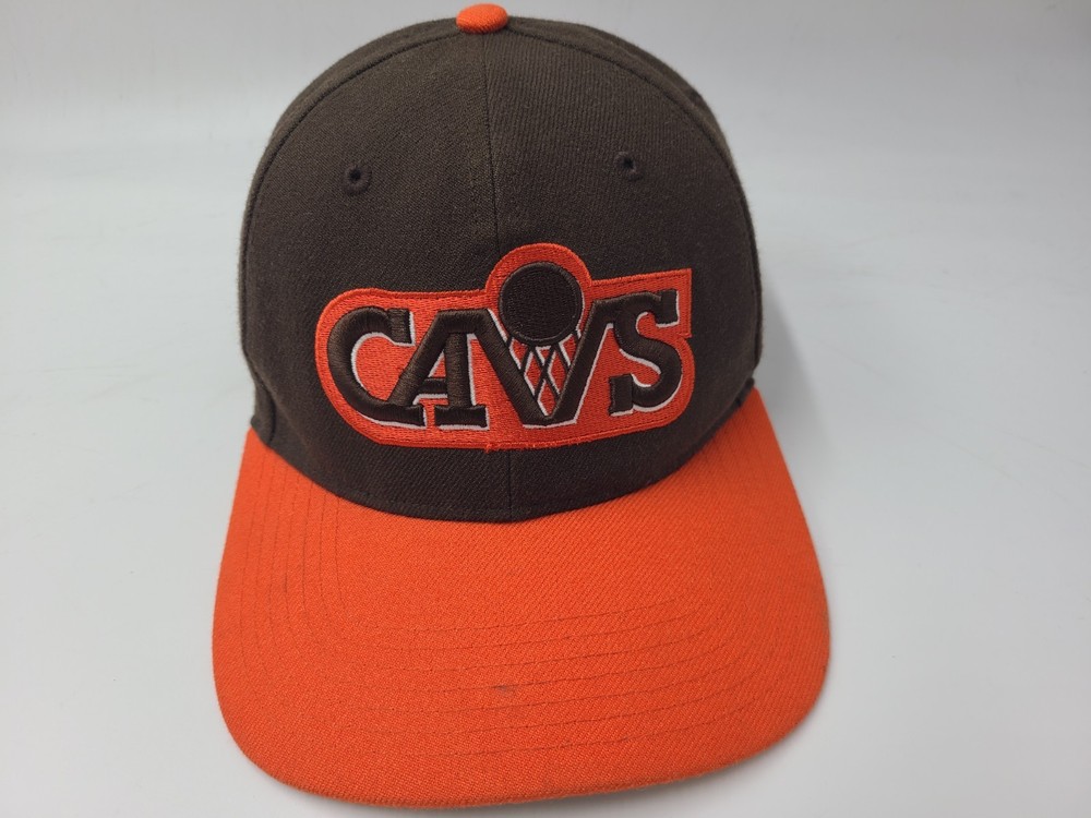 Cleveland Cavaliers 47 Brand Hardwood Classics Snapback Hat Cap NBA Brown Orange