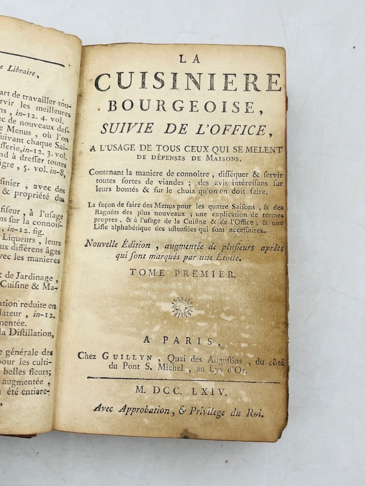La cuisinière bourgeoise, suivie de l’office, à l’usage de tous ceux... (1764)