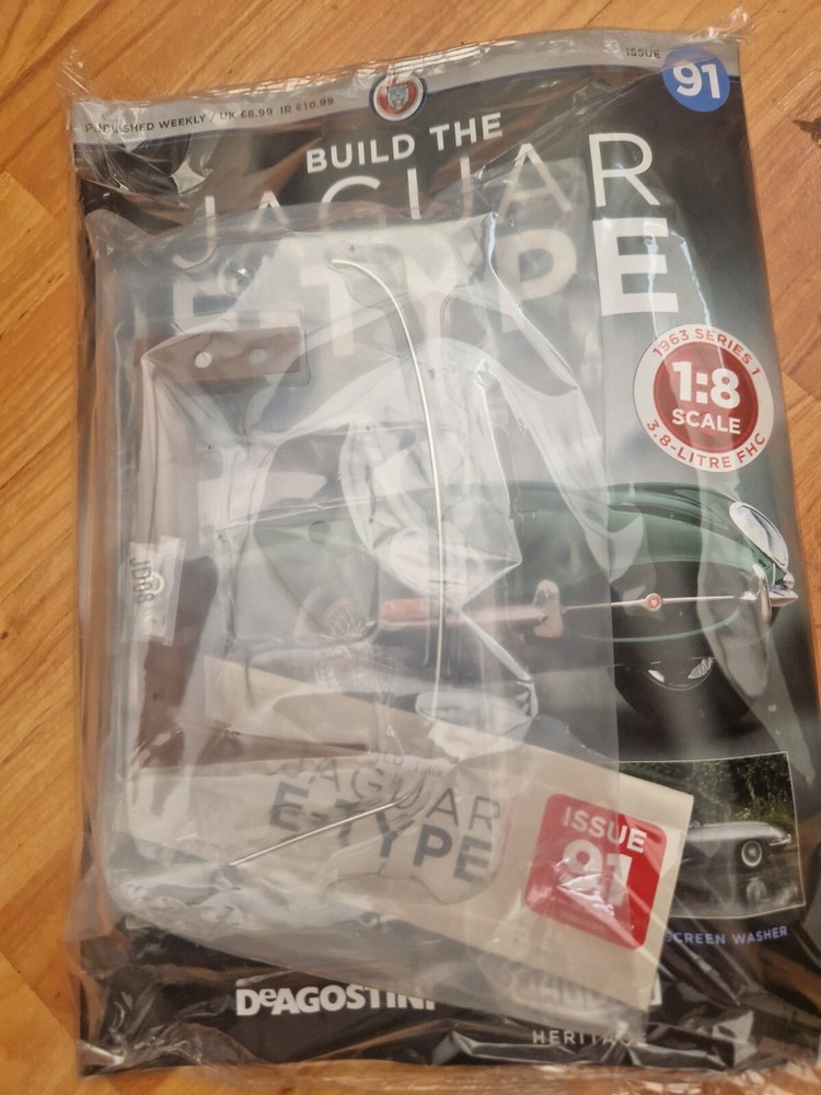 1/8 DEAGOSTINI BUILD YOUR OWN THE JAGUAR E-TYPE CAR ISSUE 91 INC PART