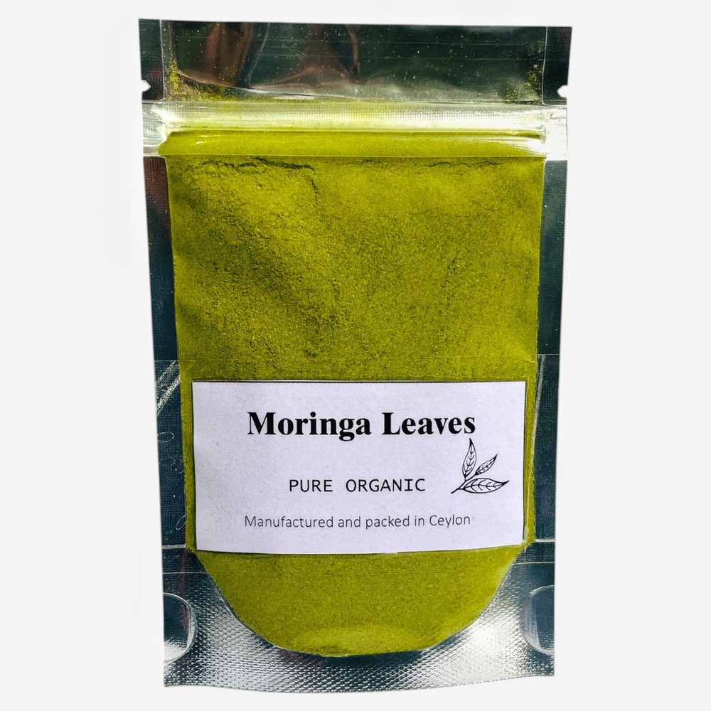 Organic Moringa Leaf Powder from Sri Lanka - Vegan Non-GMO Superfood Tea