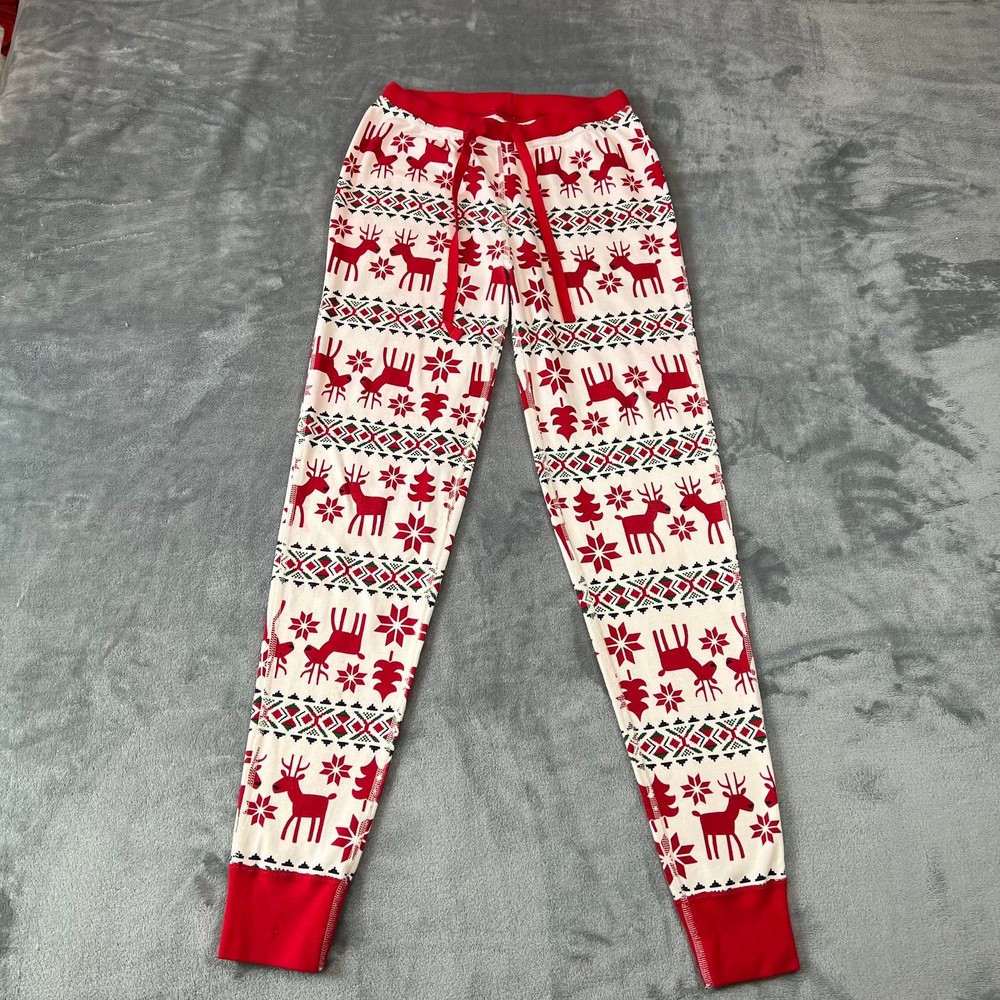 Hanna Andersson Christmas Flawed Pajama Pants XS Holiday Print