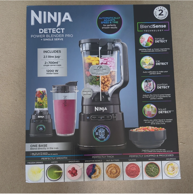 Ninja Detect Power Blender Pro 1200W with 2L Jug - Black