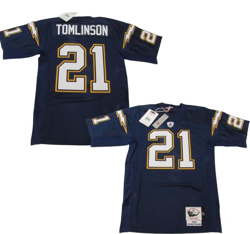 2002 LaDainian Tomlinson #21 Chargers Mens Mitchell & Ness AUTHENTIC Jersey $300
