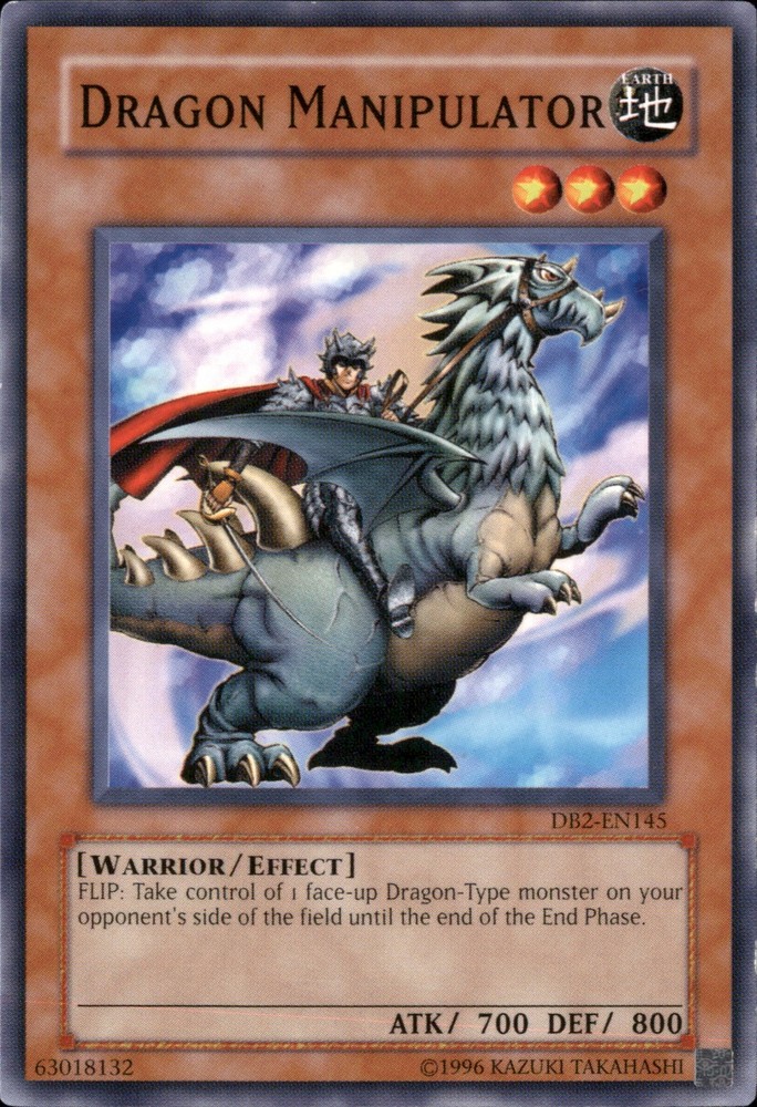 Dragon Manipulator DB2-EN145 Ultra Rare Yugioh Trading Card