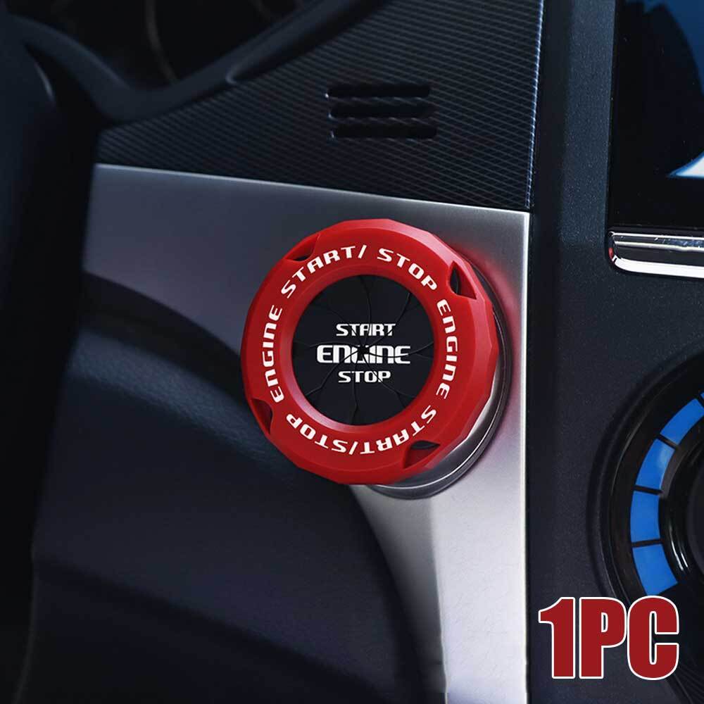 Car SUV Engine Start Stop Push Button Switch Cover Trim Interior Accessories