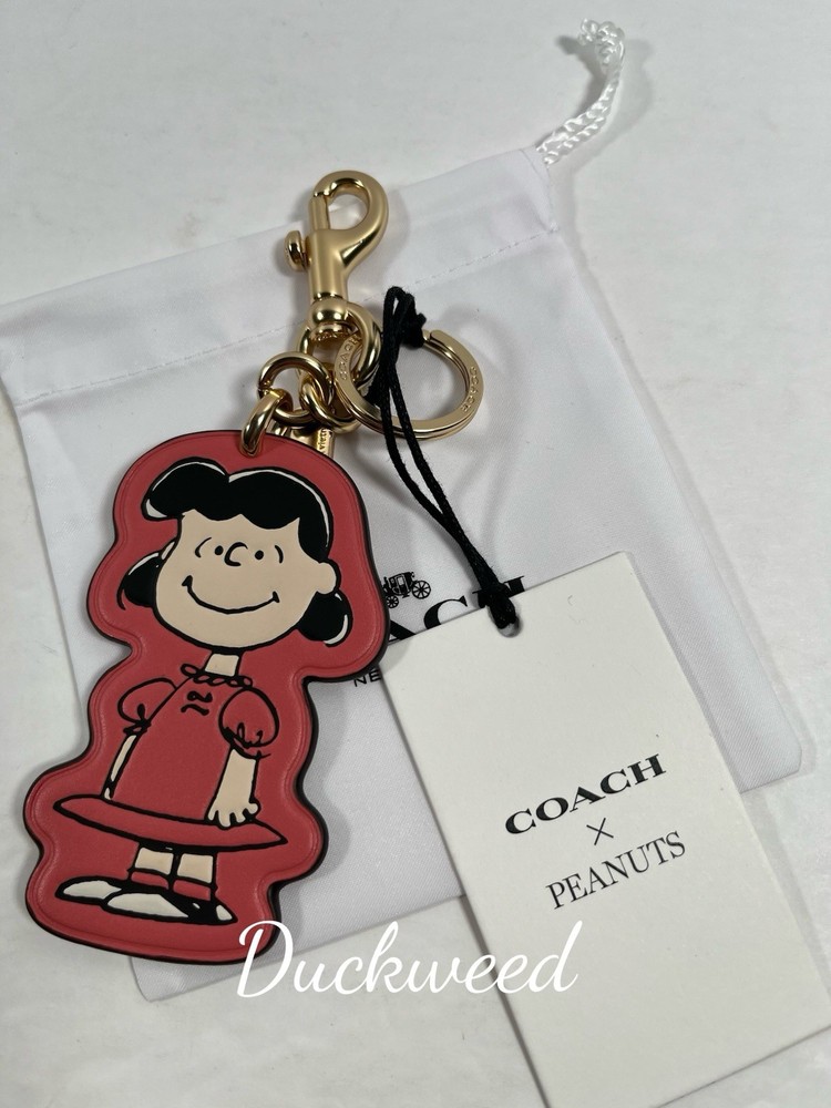Coach x Peanuts Lucy Bag Charm Keychain - Cute Snoopy Accessory  