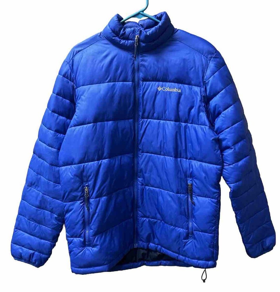 Columbia Men's Cobalt Blue Puffer Winter Jacket Size Medium