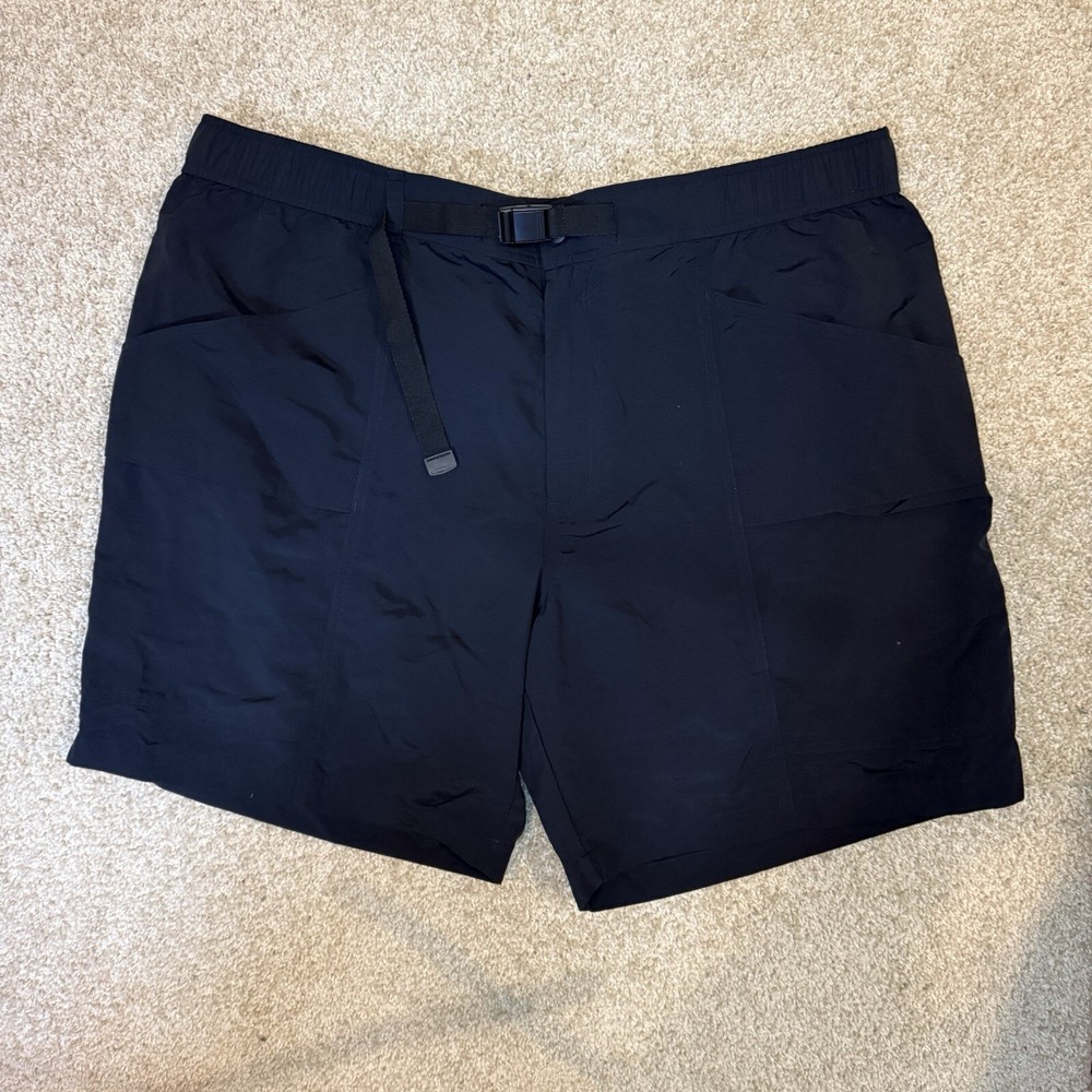Eddie Bauer Men's XXL Black Ripstop Tech Pull-On Shorts