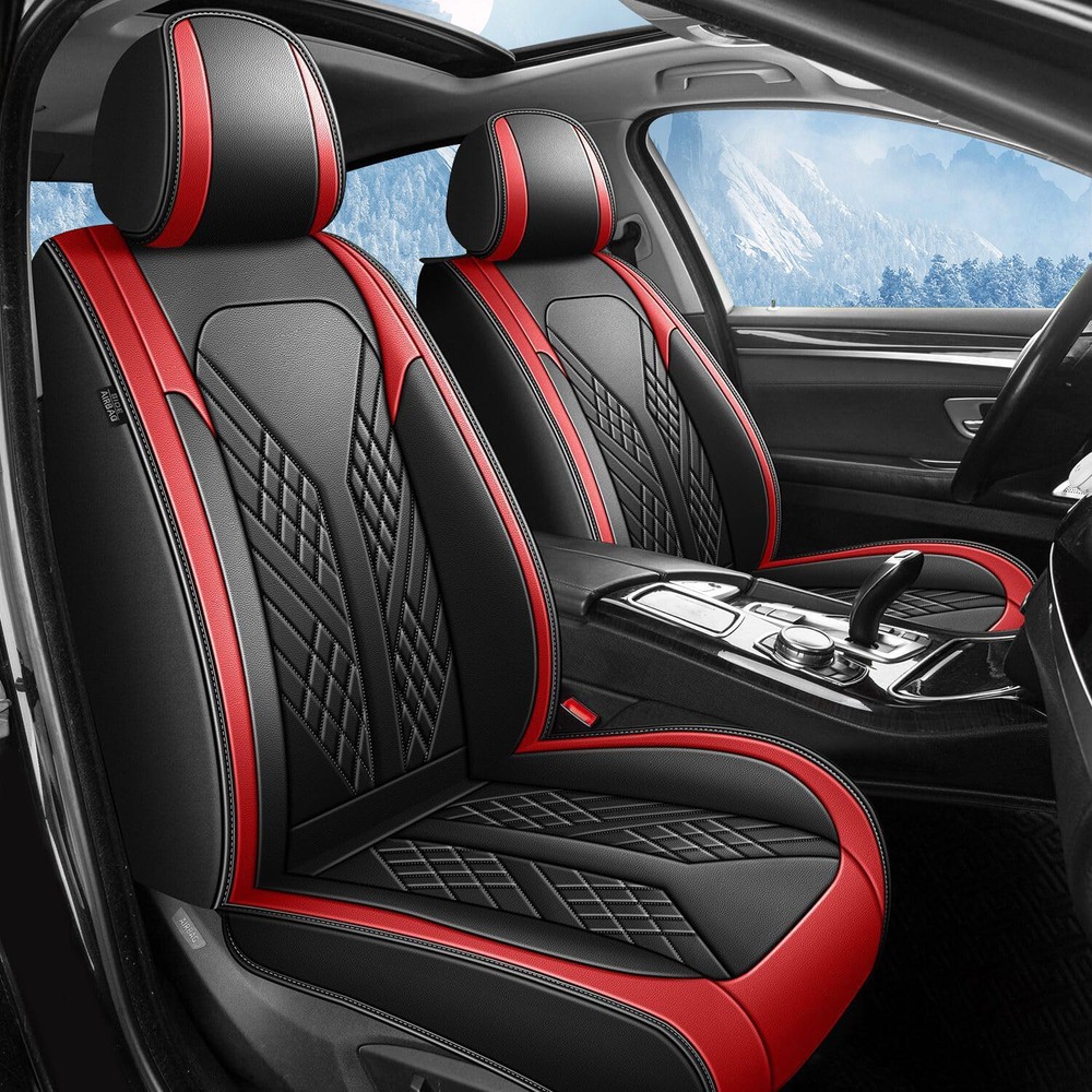 For KIA Optima 2007-2015 Front & Rear PU Leather Car 5-Seat Cover Protector Pad