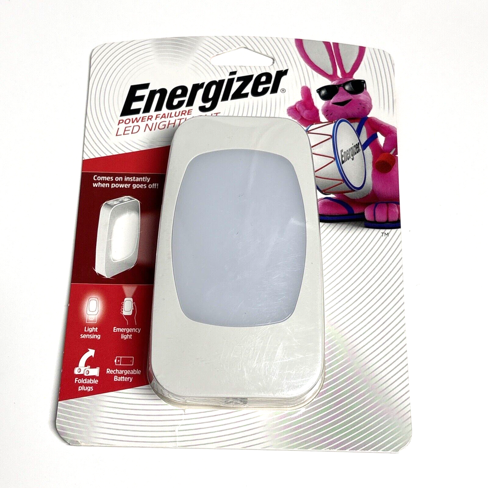 Energizer Power Failure LED Night Light  RECHARGEABLE Flashlight Light
