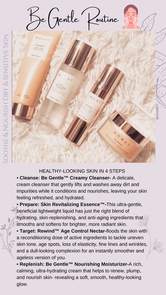 MONAT *FLASH SALE* Be Gentle Skin Care Line (See contents below) *New in Box*-image