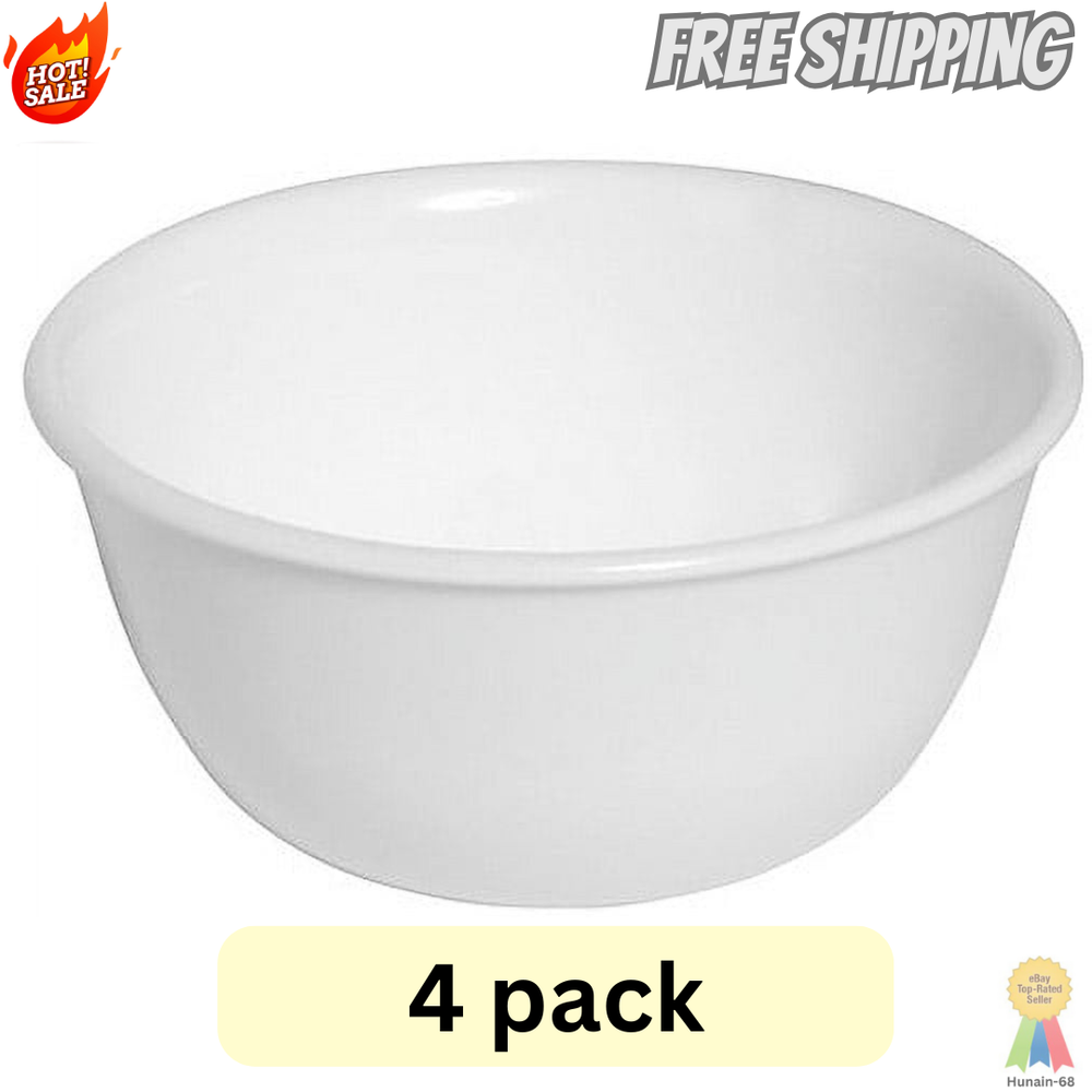 Winter Frost White 12 oz Corelle Rice Bowls - Set of 4 - On Sale