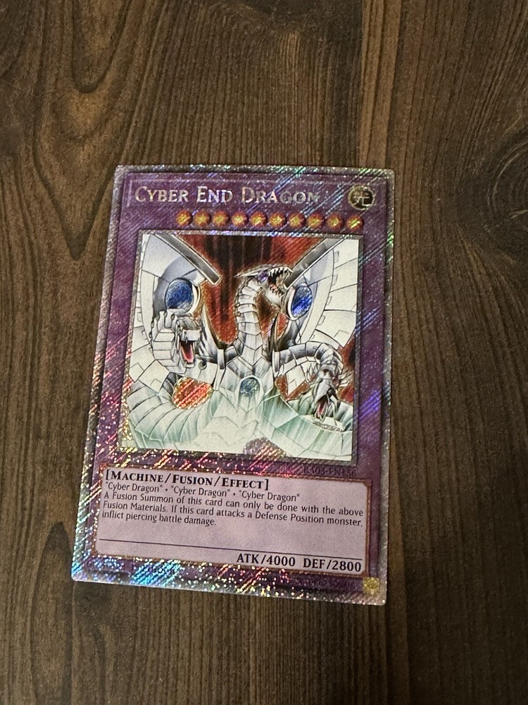 Cyber End Dragon Platinum Secret Rare Yugioh Quarter Century Edition-image