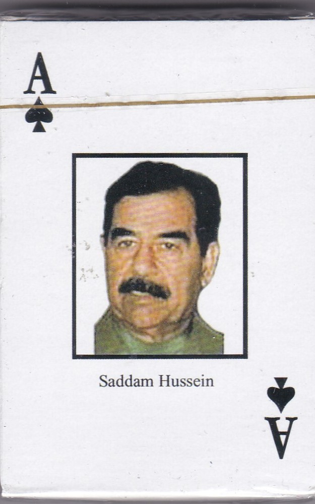 IRAQI WAR SADDAM HUSSEIN PLAYING CARDS