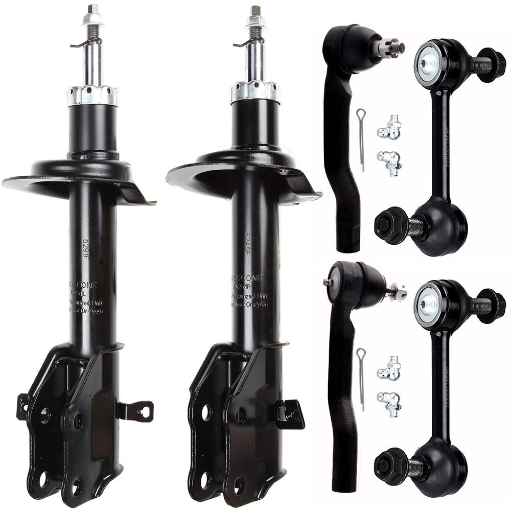 2007-2010 Ford Edge Lincoln MKX FWD Front Suspension Kit with Struts Sway Bar Outer Tie Rods  