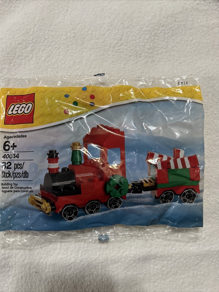 LEGO Christmas Holiday Train Set 40034 New Sealed Polybag 2012-image