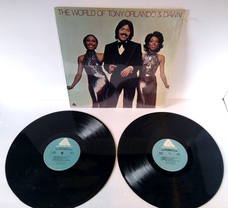 The World Of Tony Orlando & Dawn Double Vinyl LP Record Album Pop Hits Club CRC