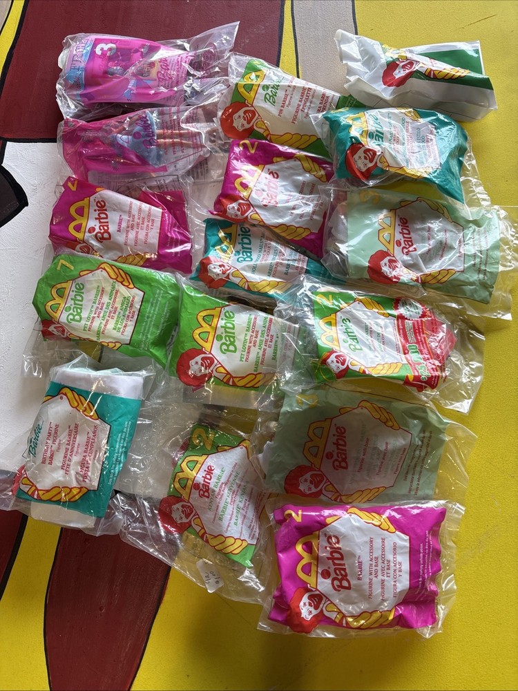 Lot Of 16 Barbie McDonald’s Happy Meal Toy