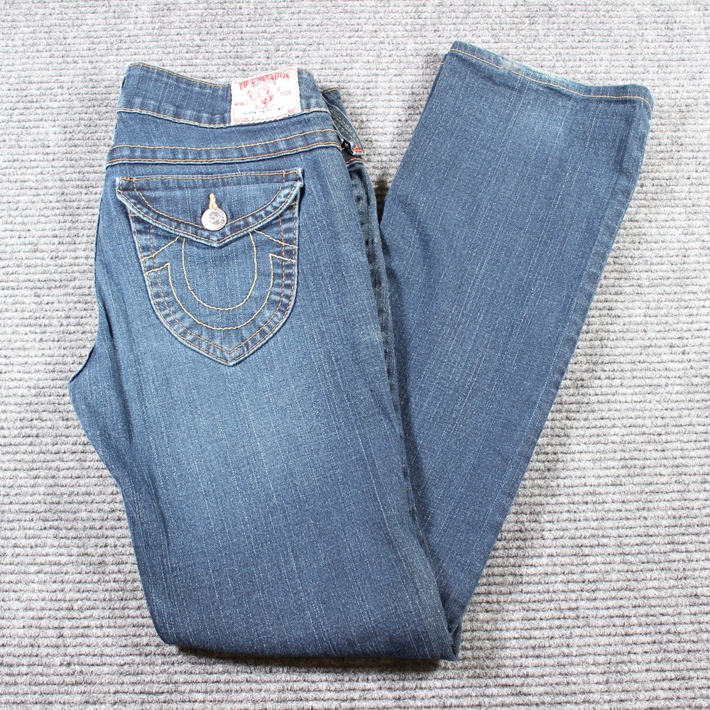 Vintage True Religion Billy Jeans 30x30 Made in USA Y2K Straight Leg Stitch