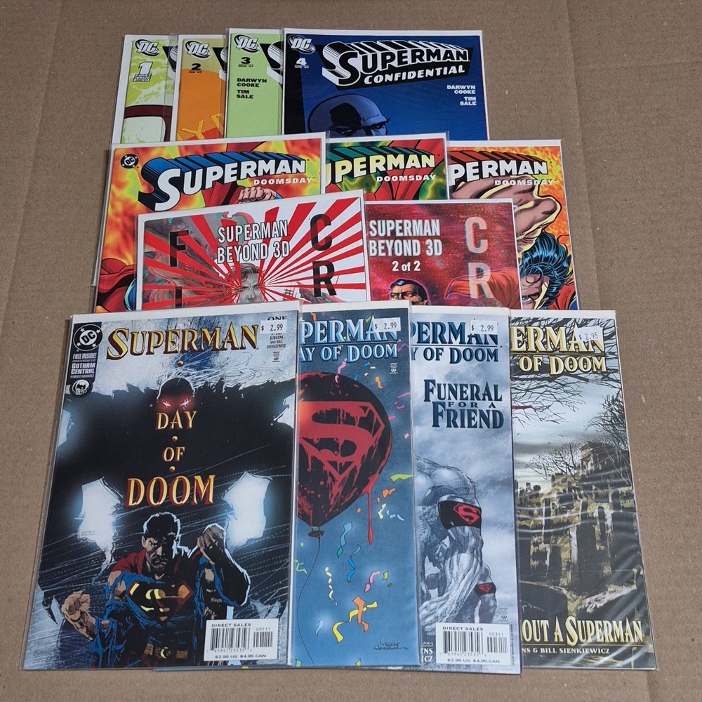 DC Comics Superman lot of 4 complete series Modern Age